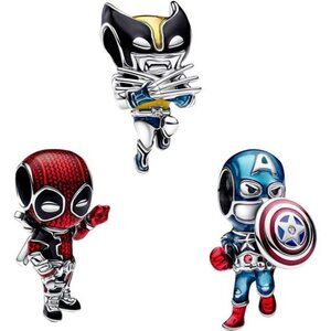 925 Sterling Silver Pendant Charm Set Pendant For Women'S Bracelets, Holiday